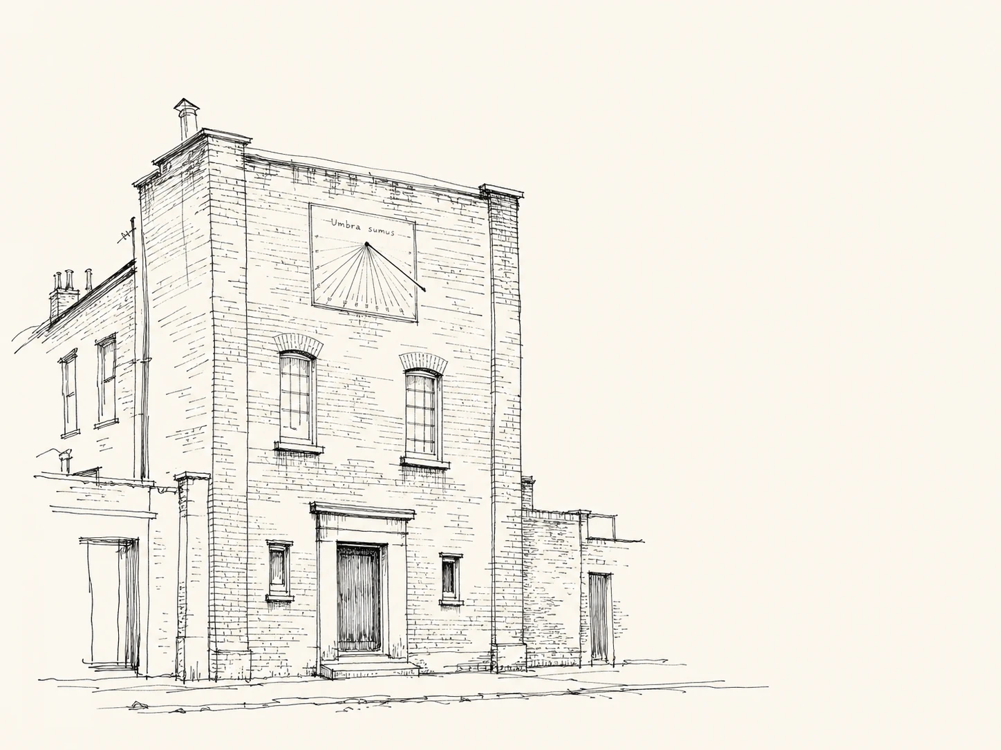 Brick Lane Jamme Masjid的听城编辑线稿